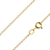 9ct Yellow Gold 1.6mm Oval Trace Chain 16"/40cm Hallmarked