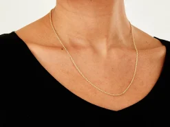 9ct Yellow Gold 2.0mm Oval Trace Chain 20