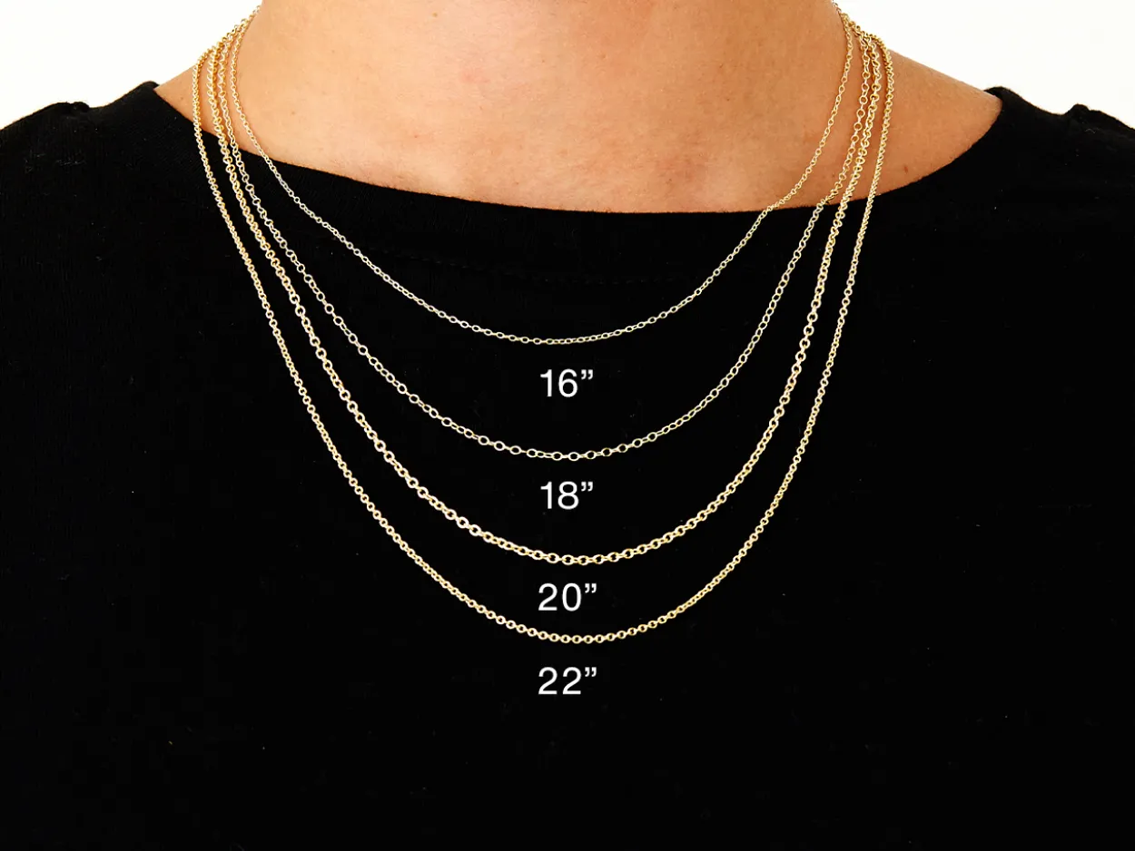 9ct Yellow Gold 1.6mm Oval Trace Chain 20"/50cm Hallmarked