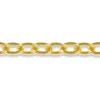 9ct Yellow Gold 2.5mm Oval Trace Chain Loose Unhallmarked