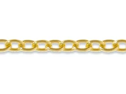 9ct Yellow Gold 2.5mm Oval Trace Chain Loose Unhallmarked