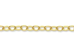 9ct Yellow Gold 1.8mm Oval Trace Chain Loose Unhallmarked