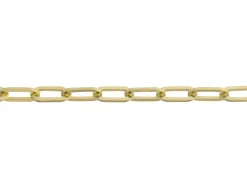 9ct Yellow Gold 2.5mm Paperlclip Trace Chain 18