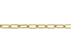 9ct Yellow Gold 2.5mm Paperlclip Trace Chain 16