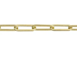 9ct Yellow Gold 3.9mm Paperlclip Trace Chain 18