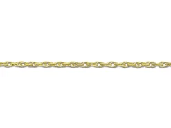 9ct Yellow Gold 0.5mm Prince Of Wales Rope Chain 16