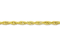 9ct Yellow Gold 1.2mm Prince Of Wales Rope Chain 22