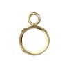 9ct Yellow Gold 5mm Round Bezel Cup