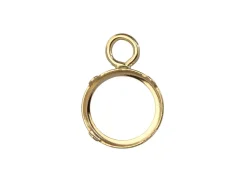 9ct Yellow Gold 5mm Round Bezel Cup