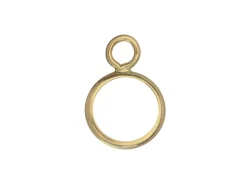 9ct Yellow Gold 5mm Round Bezel Cup