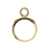 9ct Yellow Gold 6mm Round Bezel Cup