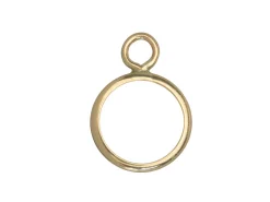 9ct Yellow Gold 6mm Round Bezel Cup