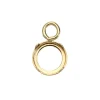 9ct Yellow Gold 4mm Round Bezel Cup