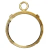 9ct Yellow Gold 9mm Round Bezel Cup