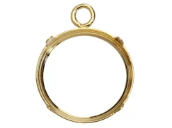 9ct Yellow Gold 9mm Round Bezel Cup