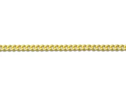 9ct Yellow Gold 1.3mm Round Curb Chain 18