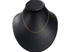 9ct Yellow Gold 1.3mm Round Curb Chain 18