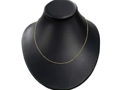 9ct Yellow Gold 1.4mm Round Curb Chain 20