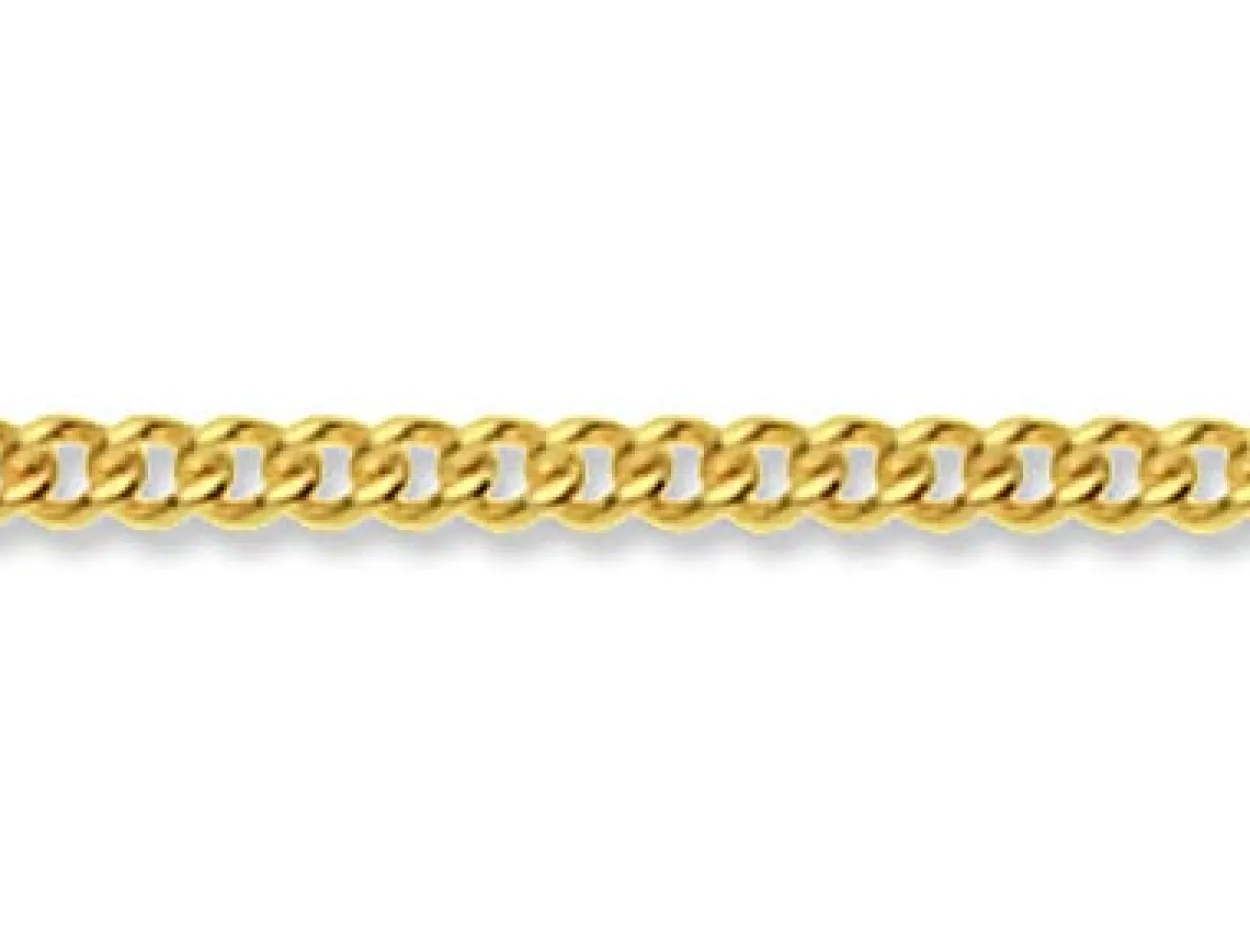9ct Yellow Gold 1.4mm Round Curb Chain Loose Unhallmarked