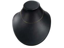 9ct Yellow Gold 0.9mm Round Snake Chain 16