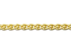 18ct Yellow Gold 1.5mm Round Spiga Chain 16