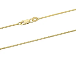 18ct Yellow Gold 1.0mm Round Spiga Chain 18"/45cm Hallmarked