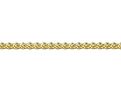 18ct Yellow Gold 1.0mm Round Spiga Chain 16