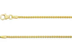 18ct Yellow Gold 1.5mm Round Spiga Chain 18"/45cm Hallmarked