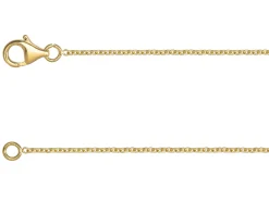 18ct Yellow Gold 1.5mm Round Trace Chain 16"/40cm Hallmarked