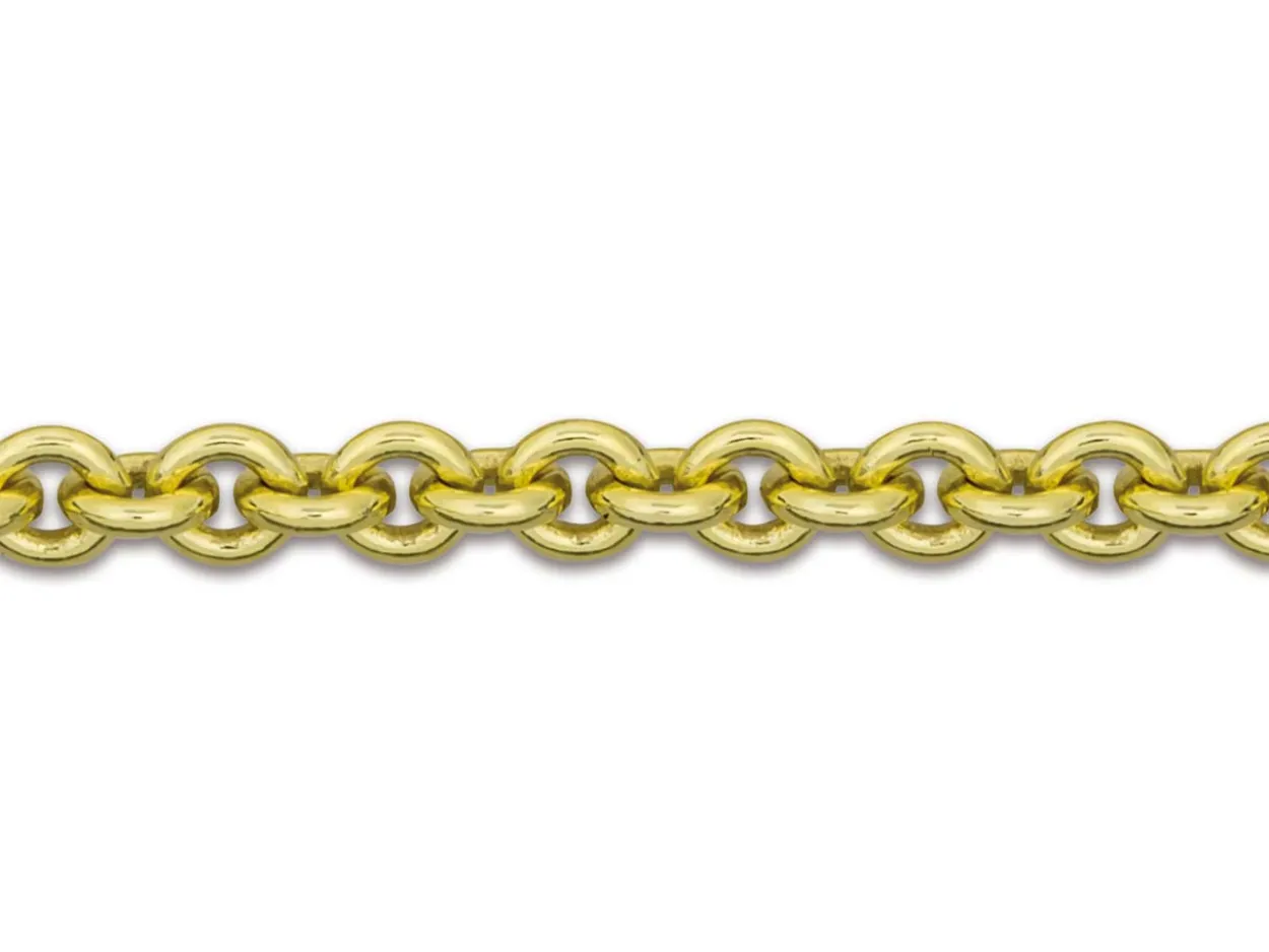 9ct Yellow Gold 3.0mm Round Trace Chain 20"/50cm Hallmarked