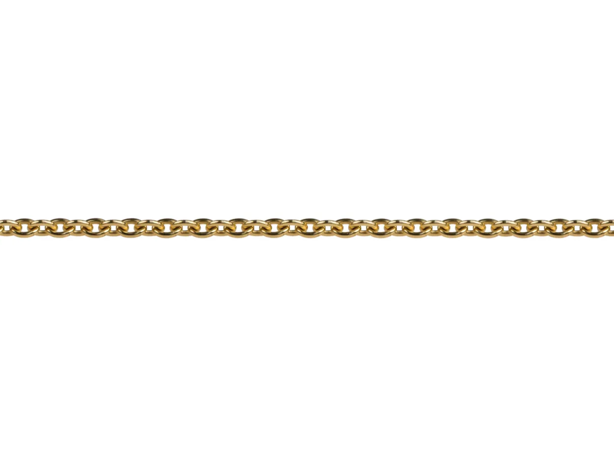 18ct Yellow Gold 1.3mm Round Trace Chain Loose Unhallmarked