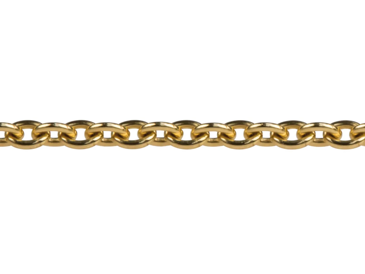 18ct Yellow Gold 1.3mm Round Trace Chain Loose Unhallmarked