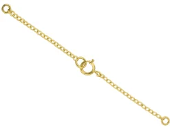 18ct Yellow Gold 1.8mm Trace Safety Chain For Necklace With Bolt Ring
