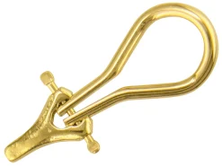 9ct Yellow Gold Omega Ear Clip Assembled Medium With Pointed Base