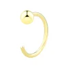 9ct Yellow Gold Open Hoop Ball 8mm