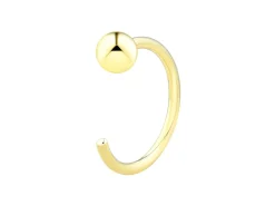 9ct Yellow Gold Open Hoop Ball 8mm