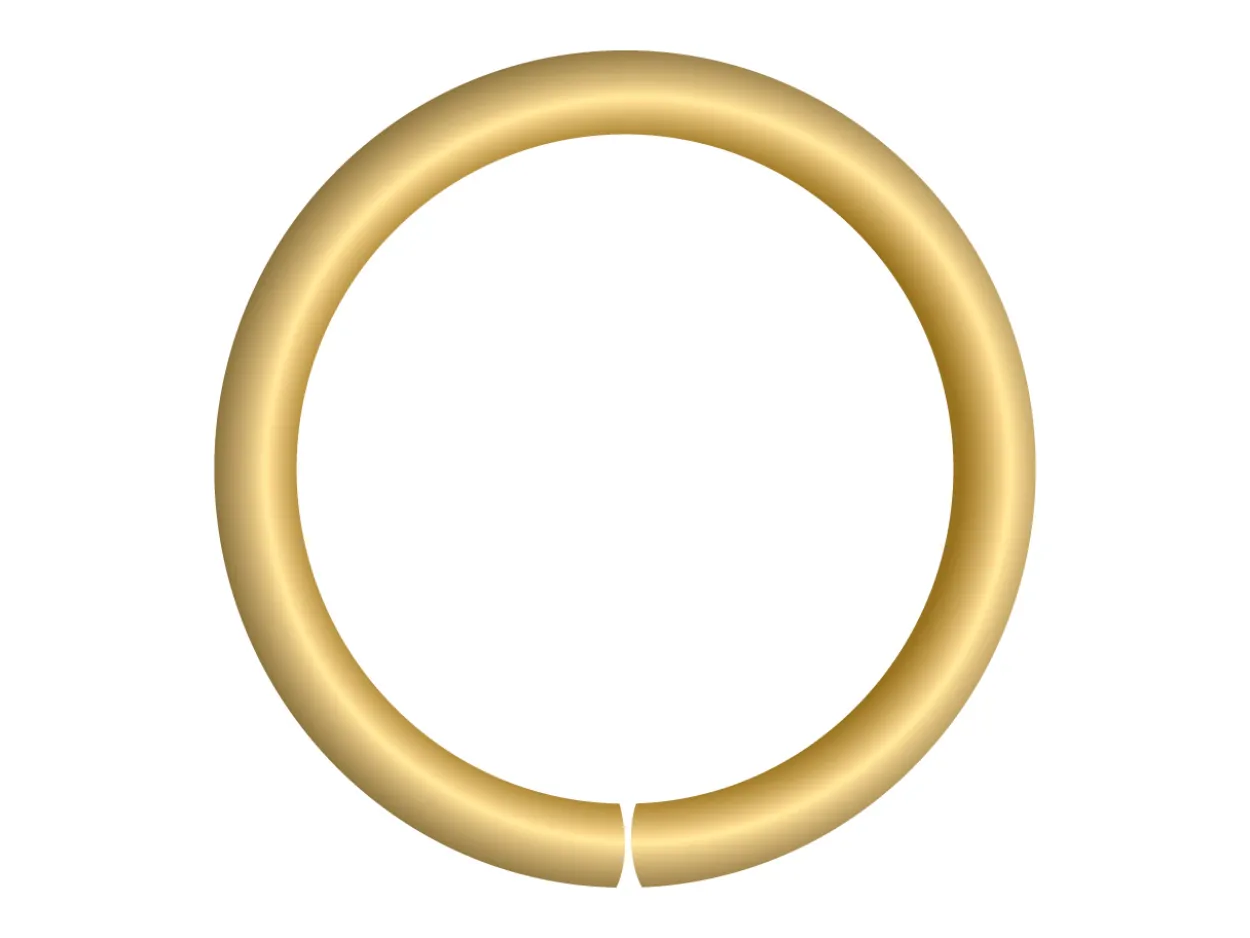 18ct Yellow Gold Open Jump Ring Heavy 4mm 100% Recycled Gold