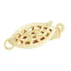 9ct Yellow Gold Oval Filigree Clasp 6mm X 12mm