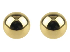 9ct Yellow Gold Pair 3mm Lightweight Ball Stud Earrings