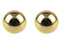 9ct Yellow Gold Pair 4mm Lightweight Ball Stud Earrings