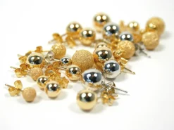 9ct Yellow Gold Pair 5mm Lightweight Ball Stud Earrings