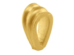 18ct Yellow Gold Pendant Bail Grooved Heavy Small Semi Finished