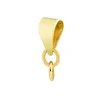 9ct Yellow Gold Pendant Bail With 2 Closed Rings