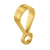 9ct Yellow Gold Pendant Bail With Ring Large Semi Finished