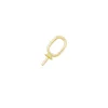 9ct Yellow Gold Pendant Cup 4mm With Oval Ring