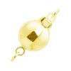 9ct Yellow Gold Plain Ball Clasp 8mm