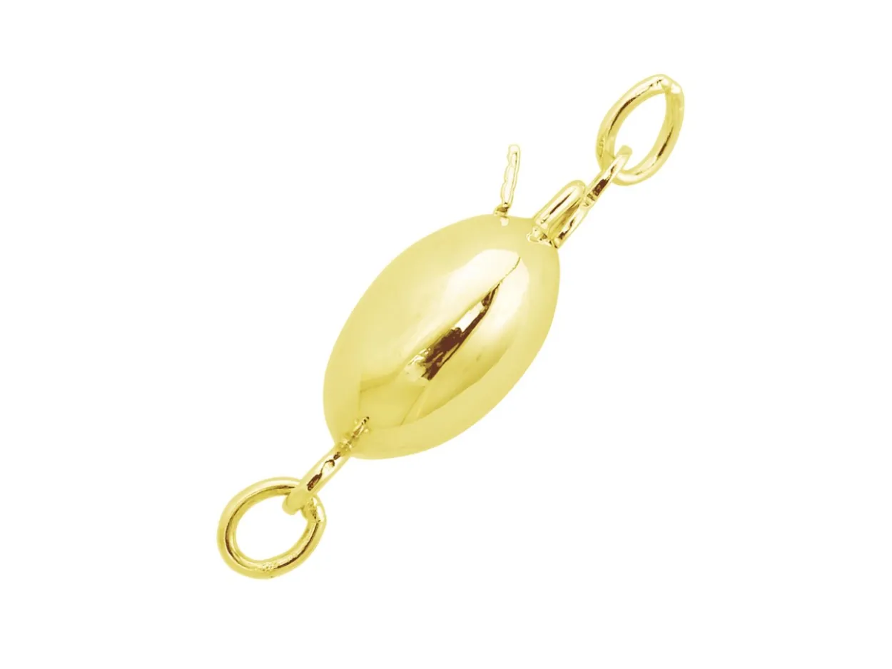 9ct Yellow Gold Plain Ball Clasp 8mm