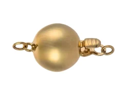9ct Yellow Gold Plain Ball Clasp 8mm