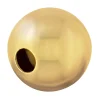 18ct Yellow Gold Plain Round 5mm 1 Hole Bead Heavyweight