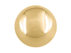 9ct Yellow Gold Plain Semi Solid 4mm No Hole Bead